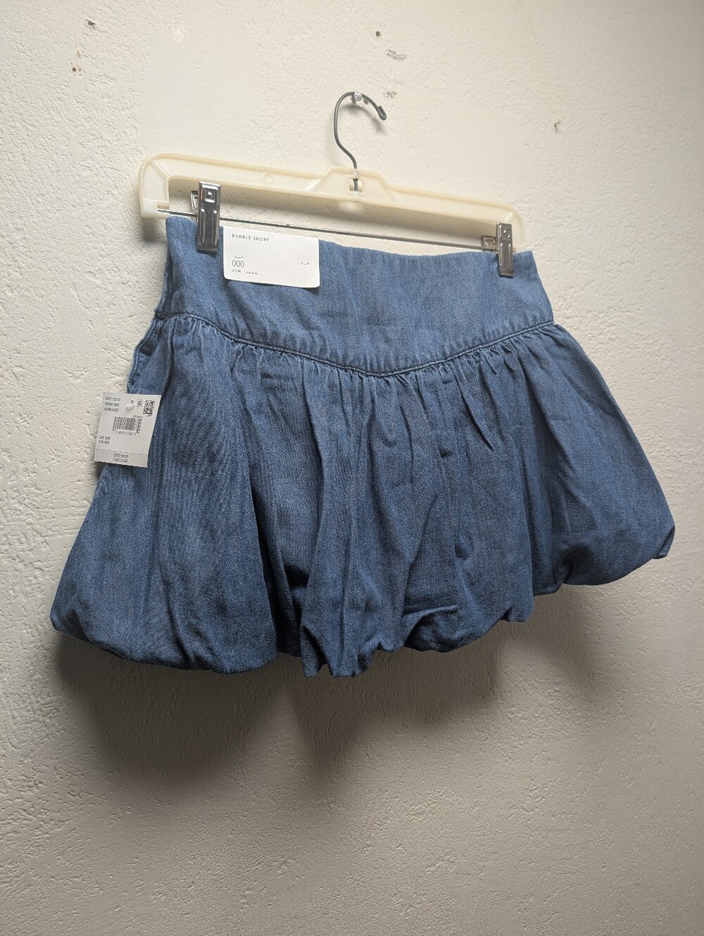 NWT American Eagle Womens Size 000 26" Denim Side Button Bubble Skort Mini - Picture 13 of 15